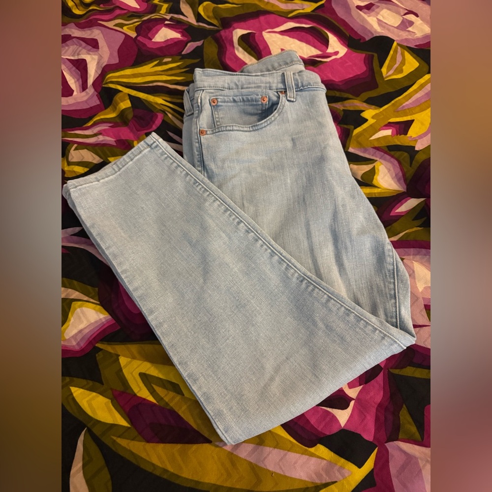 Levi's Light Blue Straight Leg Jeans